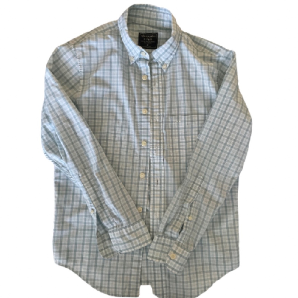 Abercrombie and Fitch Botton-Down Plaid Check Shirt Size XS
